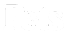 Logo de Pets en blanco